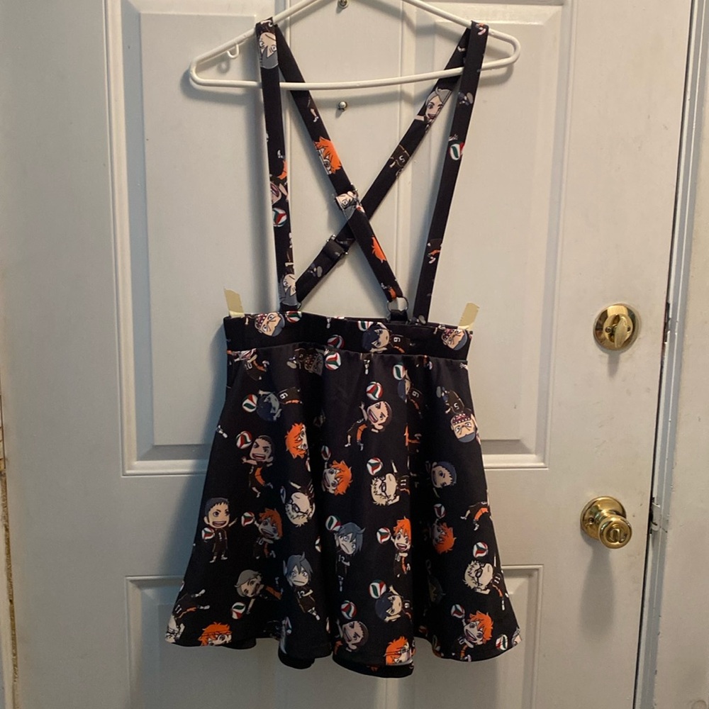 Haikyu!! Skirt with suspenders from Hot Topic